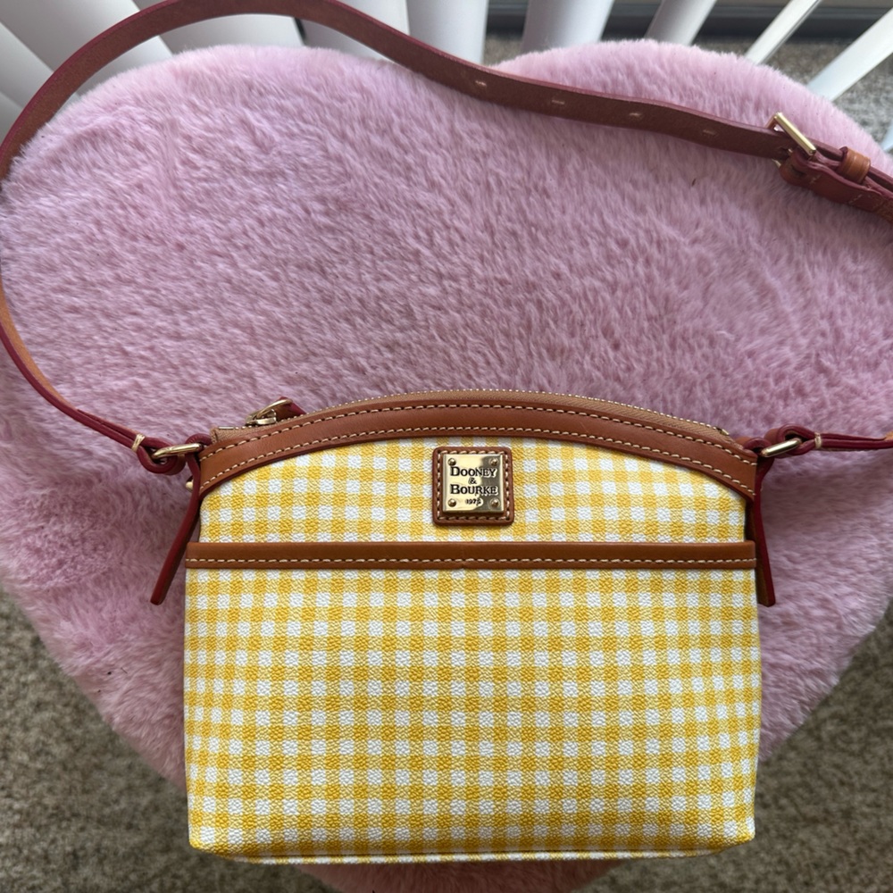 Dooney & Bourke Yellow and Brown Shoulder Bag